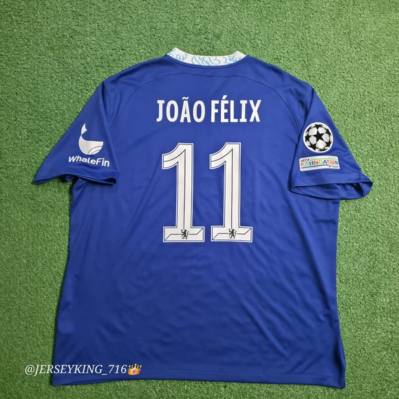 Nike Chelsea FC Joao Felix #11 2022/2023 Home Blue Jersey UCL